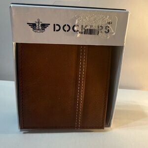 Dockers Brown Leather Key & Card Holder